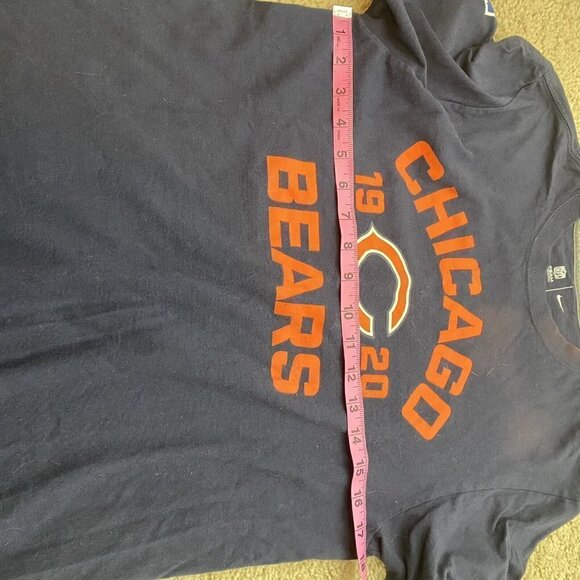 NFL Nike Womens Chicago Bears T Shirt Size S Football Navy Orange Team Apparel - Picture 6 of 8